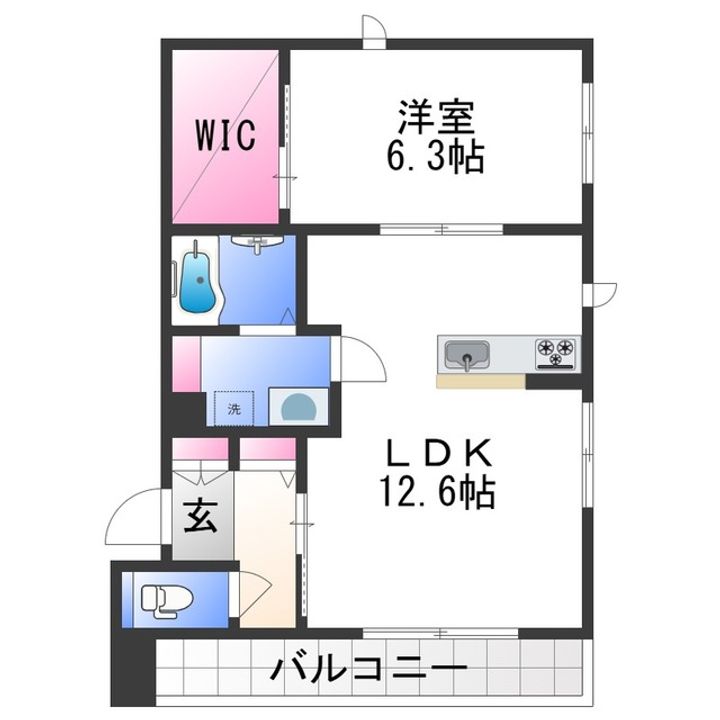 ハルミエールⅡの間取り