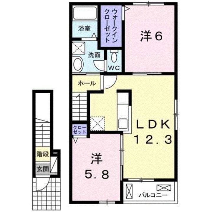 つきの詩Ⅱの間取り