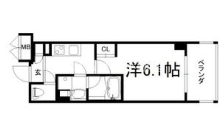 アスヴェル東本町Ⅱの間取り