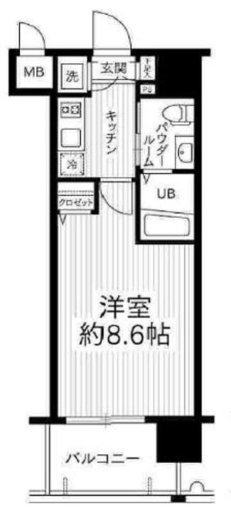 エスリード阿波座シティーウエストⅡの間取り
