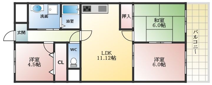 シャトー林の間取り