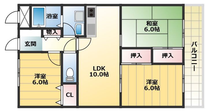 アルカザーレ国分西の間取り