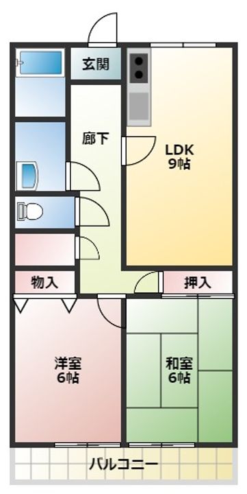 グリーンコート川西の間取り