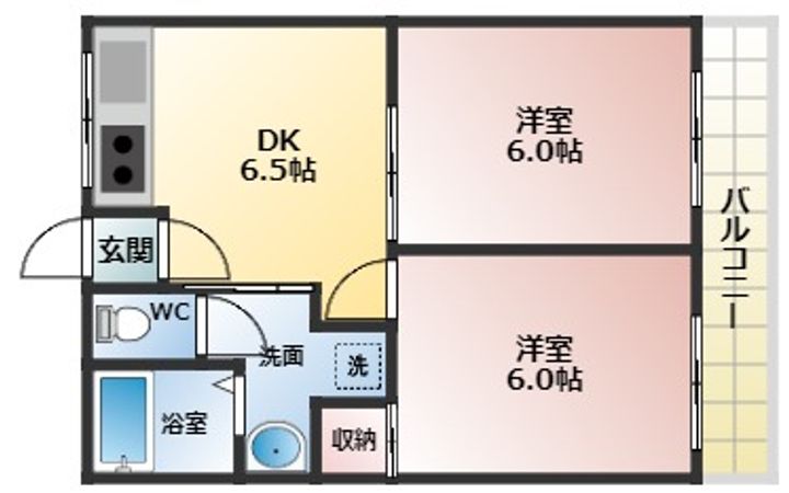 高橋ハイツの間取り