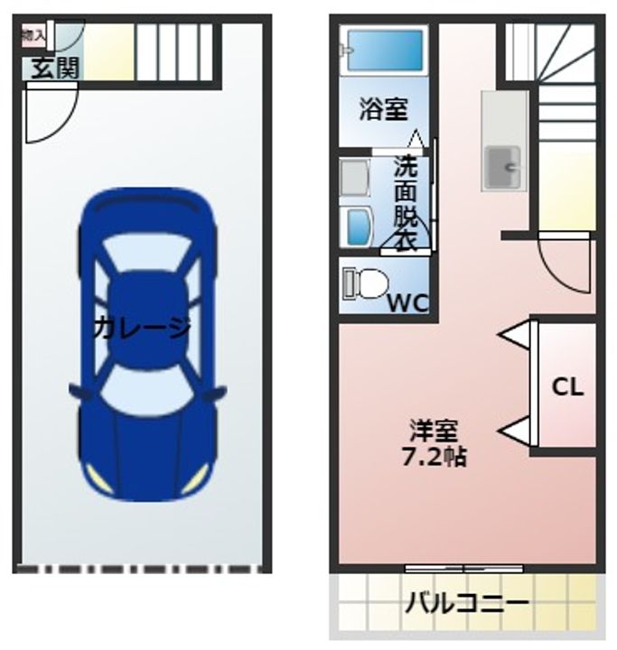 大阪府松原市高見の里6丁目(一戸建)の賃貸物件の間取り