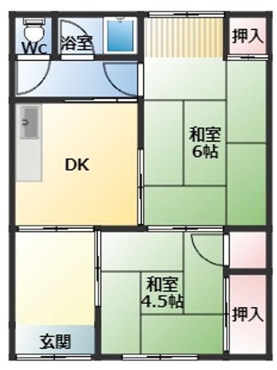 大阪府羽曳野市島泉1丁目(一戸建)の賃貸物件の間取り