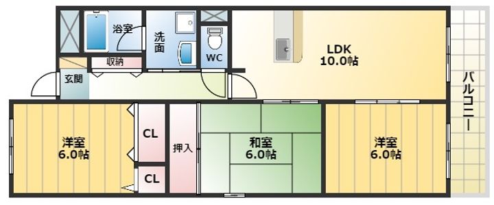 ソレーユ松村の間取り