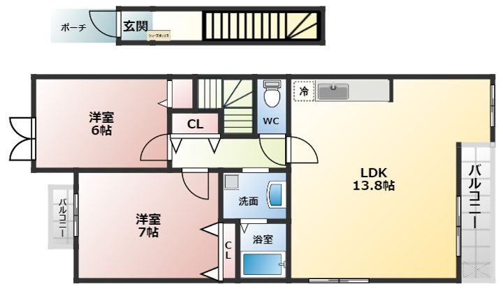 アザレーアⅡの間取り