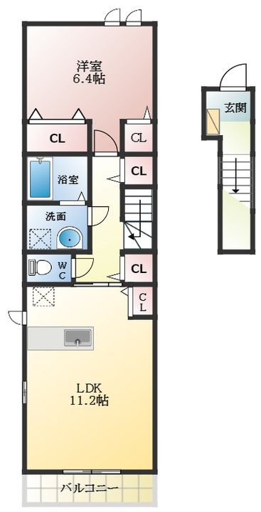 メゾンイーストの間取り