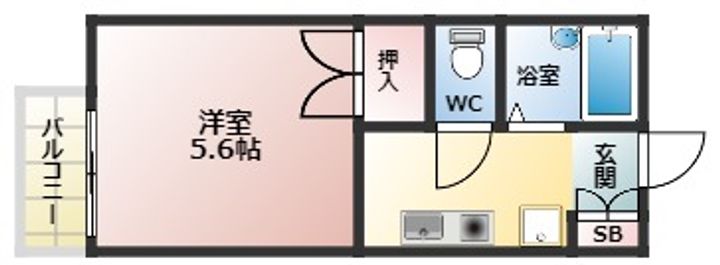 セジュールFの間取り