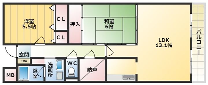 エクセレントの間取り