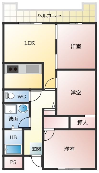 リバーサイド藤井寺の間取り