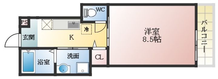 ドミール古市の間取り