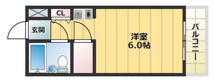 スカイキャンパス旭ヶ丘の間取り