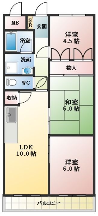 ルミエール藤井寺の間取り