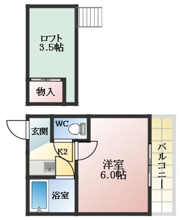 ヨーロピアン22番館の間取り