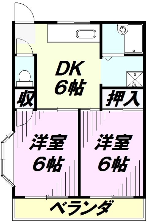 メゾンすばる203の間取り