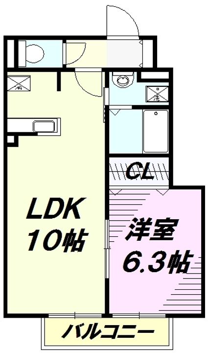 ファンタジア南台の間取り