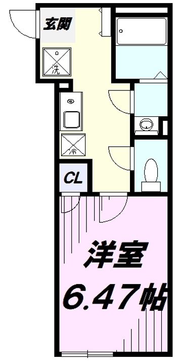 カインドネス新所沢B棟の間取り