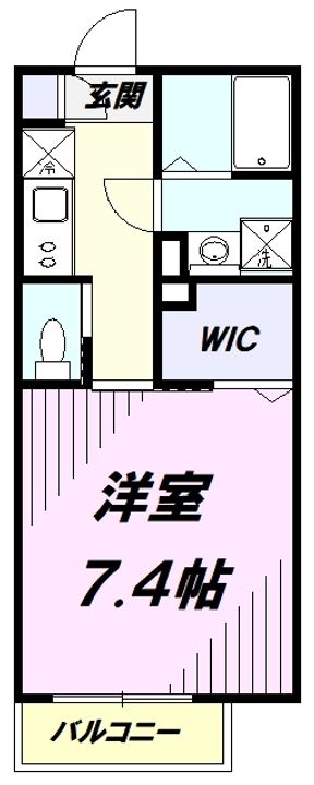 MELDIA新狭山Ⅱの間取り