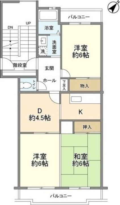 パークヒル航空公園Ⅱの間取り