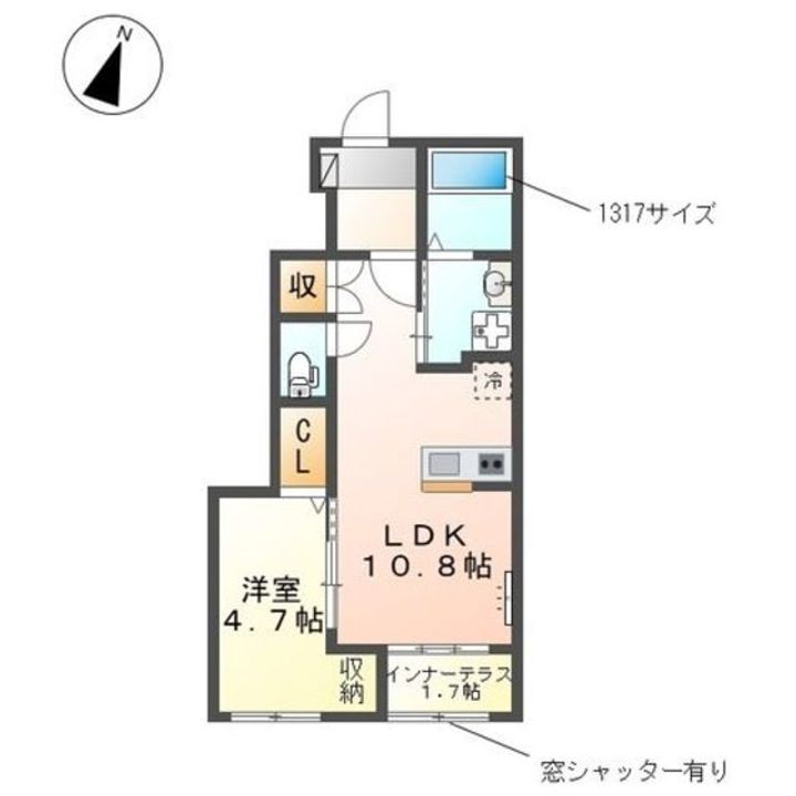 コーポ椛(モミジ)の間取り