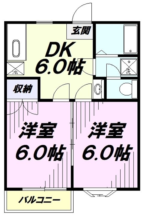 ルネ小手指の間取り