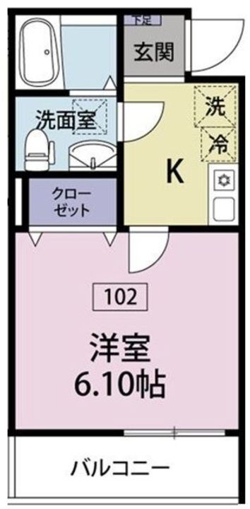 アジュール清瀬の間取り