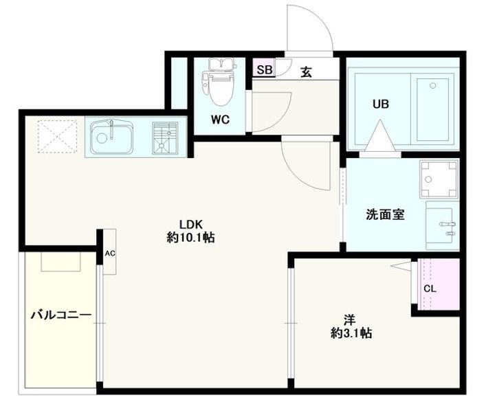 Jack shimofujisawa Ⅰの間取り