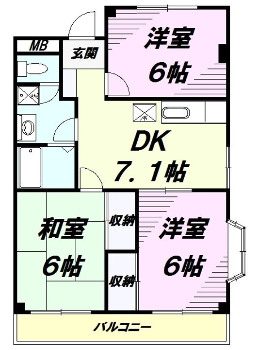 サンヴィラの間取り