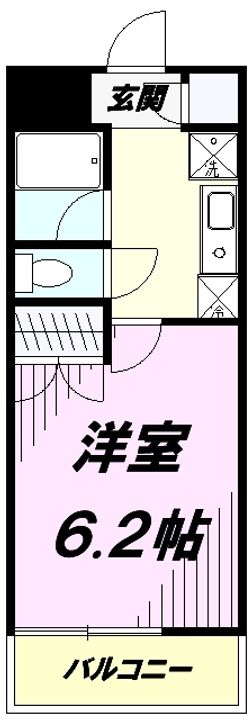 ルームコロン306の間取り