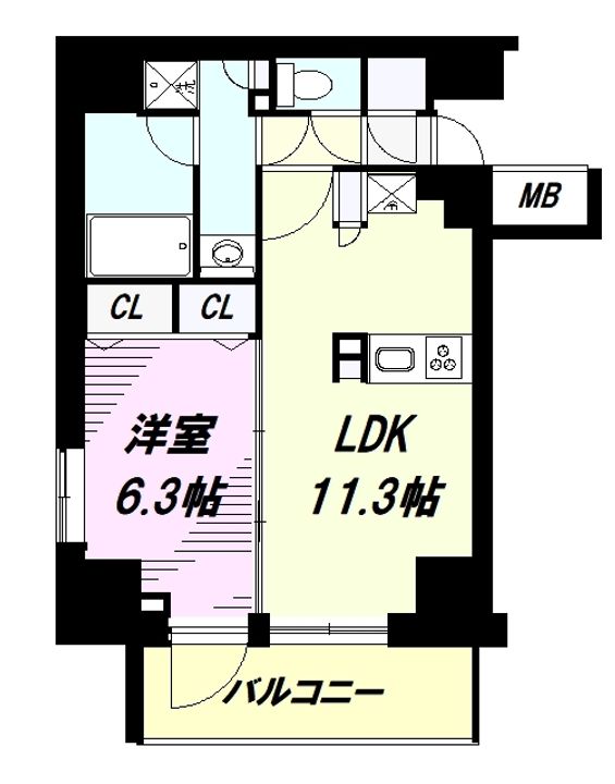 ラグゼナ八王子新町 の間取り