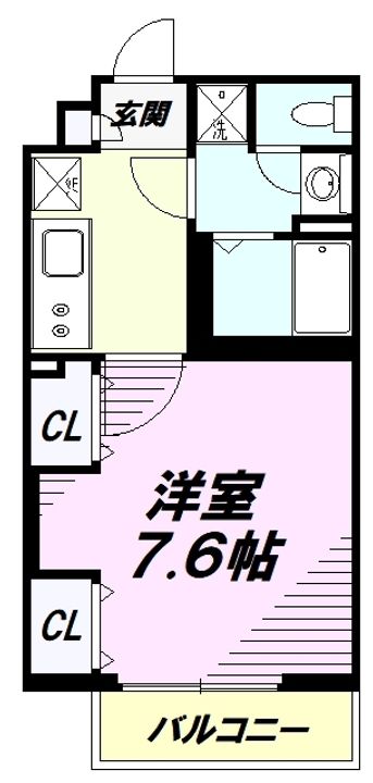 ヴィラ堀之内の間取り