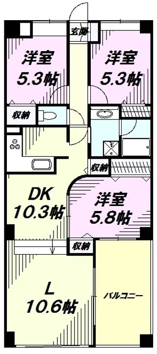 モンパルテの間取り