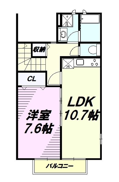 アスピリア 萬寿舎 202の間取り