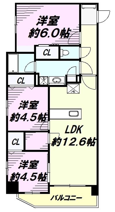 VITA八王子の間取り
