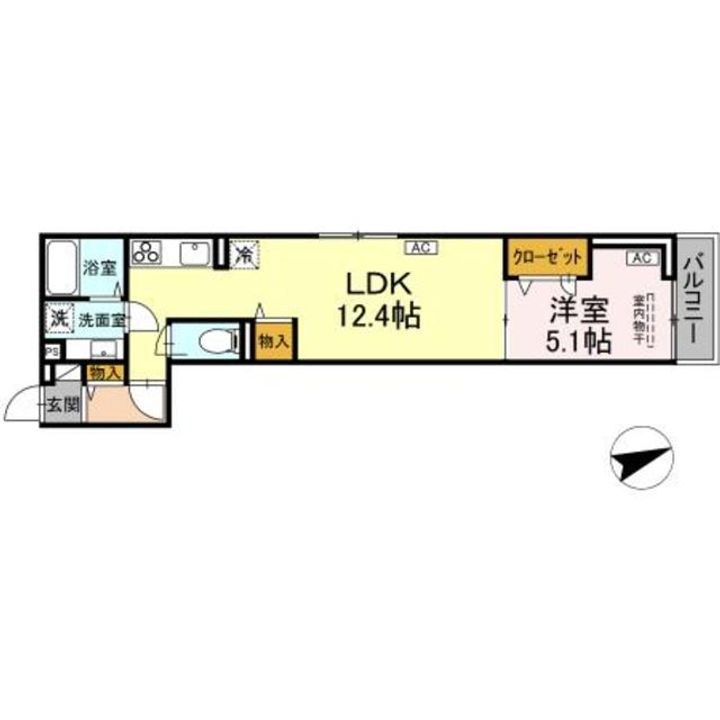 D−ROOM八幡町の間取り