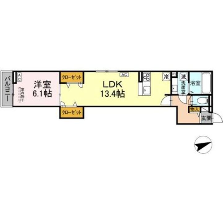 D−ROOM八幡町の間取り