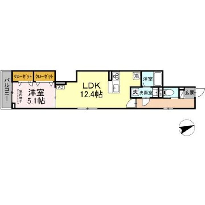 D−ROOM八幡町の間取り