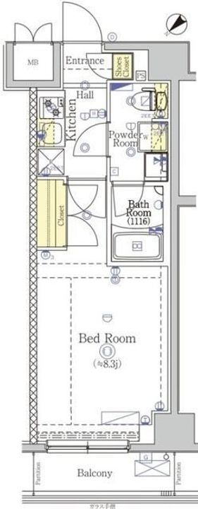 SHOKEN Residence八王子の間取り
