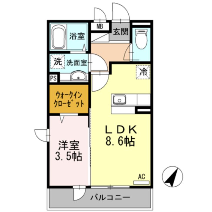 ルミエール103の間取り