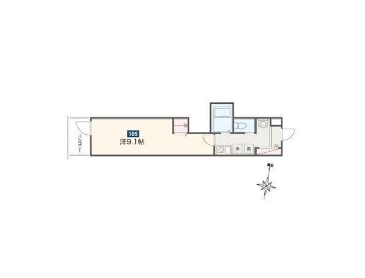 MELDIA東青梅Ⅱの間取り