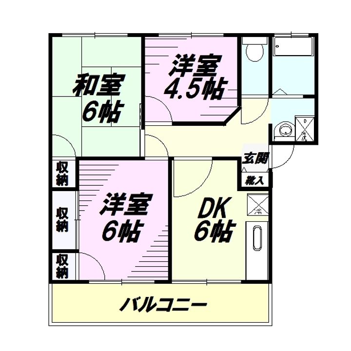 ヴィラ・クレールの間取り