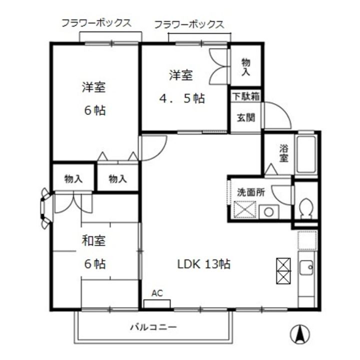 ルエストラメールの間取り