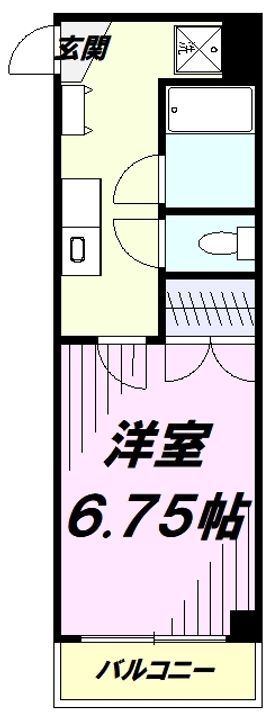 リヴイン国立の間取り