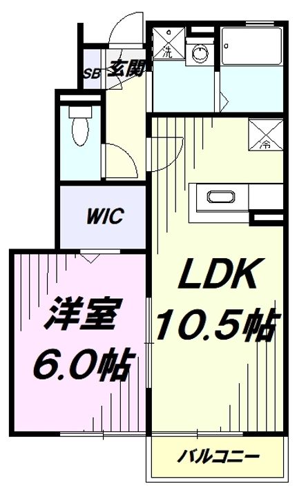 セジュール武蔵の間取り