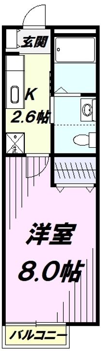エルメゾン西立川 の間取り