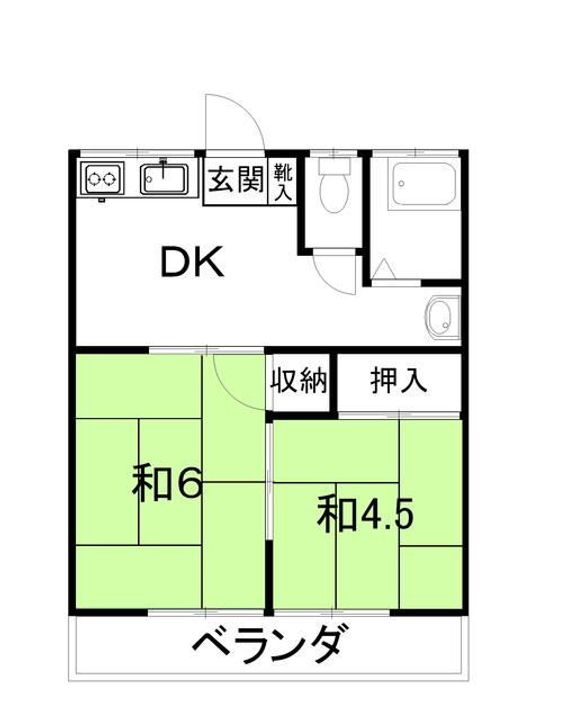 コーポ井上101の間取り
