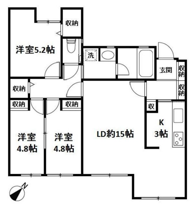 エルムコートの間取り
