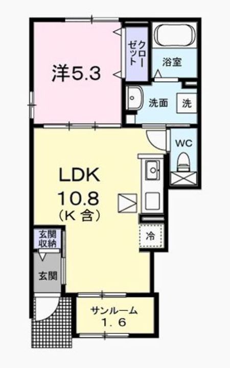 アルドーレⅠの間取り